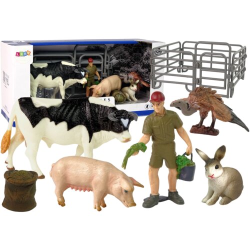  Large Farm Animal Figurine Set + Farmer and Homestead 10 Pieces Cijene
