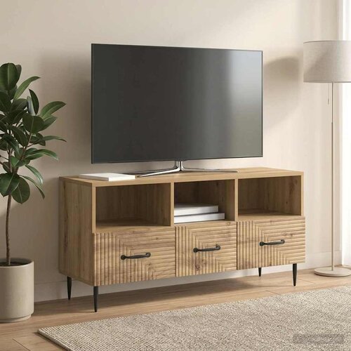  TV ormar s ladicama 102 x 34,5 x 50 cm Konstruirano drvo Slike