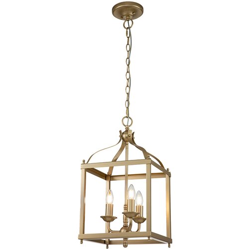 Elstead Lighting Elstead Kichler Larkin Viseča stropna svetilka Lanterne, barvana naravna medenina, (22098685) Cene