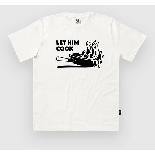 The Dudes Let Him Cook Classic Standard T-shirt off / white Cene