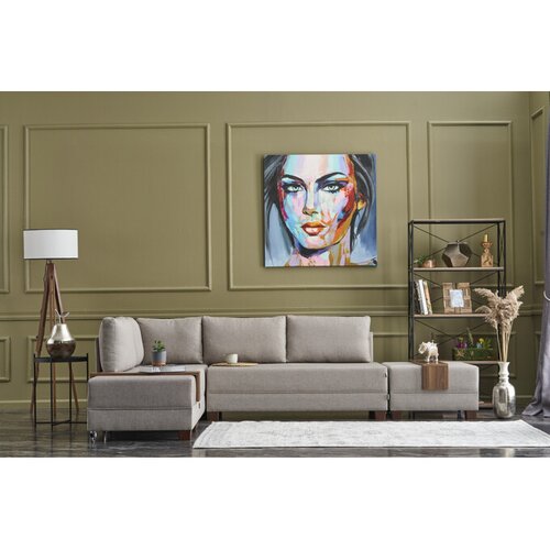 Atelier Del Sofa Kutna garnitura na razvlačenje FLY, lijeva, krem Slike