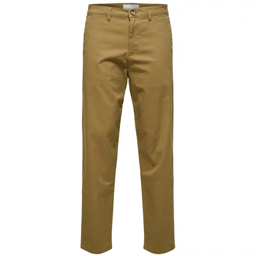 Selected Homme Chino hlače 'New Miles' temno bež