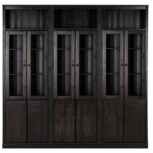 Støraa Smeđa vitrina od masivnog bora 518x223 cm Anita – Cijene