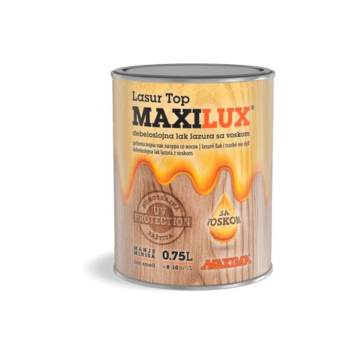 Maxima maxilux lasur top 0.75L, 07 - mahagoni Cene