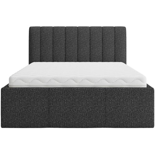 Boxxx OBLAZINJENA POSTELJA 140 cm x 200 cm , tekstil antracit Slike