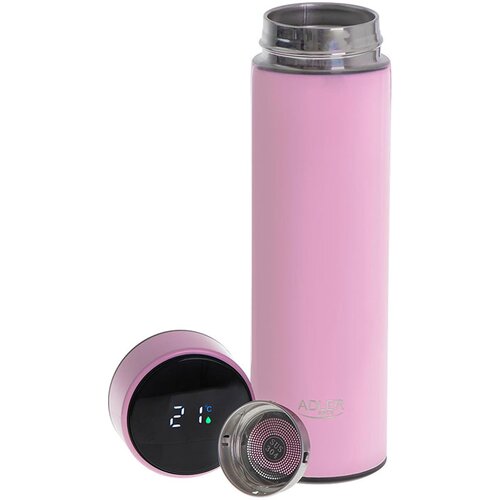 Adler Termovka z LED zaslonom na dotik, roza, 473 ml Cene