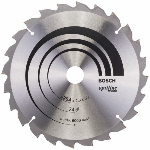 Bosch List kružne testere Optiline Wood 2608640434, 254 x 30 x 2,0 mm, 24 Slike