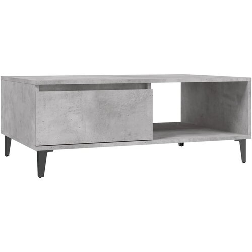 Maison Chic Klubska mizica - kavna mizica - Nizka mizica betonsko siva 90x60x35 cm iverna plo&amp;scaron;ča, (21753783) Slike