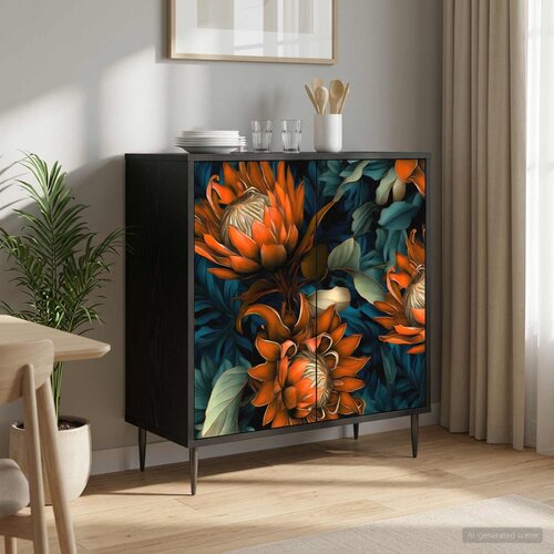  Kreveta LOCHEM Crni hrast 69 x 33 x 76 cm Konstruirano drvo Slike