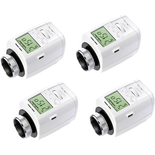 Eurotronic 700151 comet plus 4er set radiatorski termostat elektronsko 8 do 28 °c, (20440051) Cene