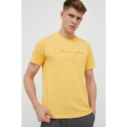 Champion Bombažna kratka majica oranžna barva
