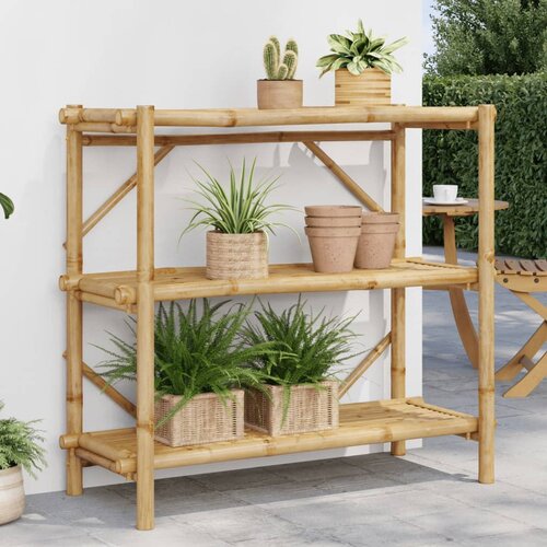  The Living Store Regal s 3 policami 100x40x90 cm bambus - Polica, (21498989) Slike