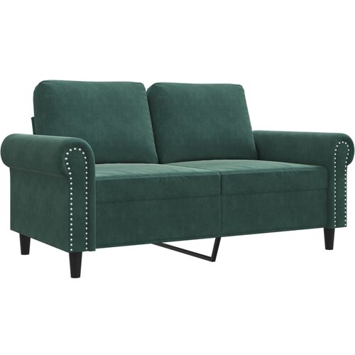 Maison Chic Dvosed kavč - Sofa - Kanape temno zelen 120 cm žamet, (21727314) Cene