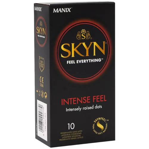 Manix SKYN Intense - biserni kondom brez lateksa (10 kosov)