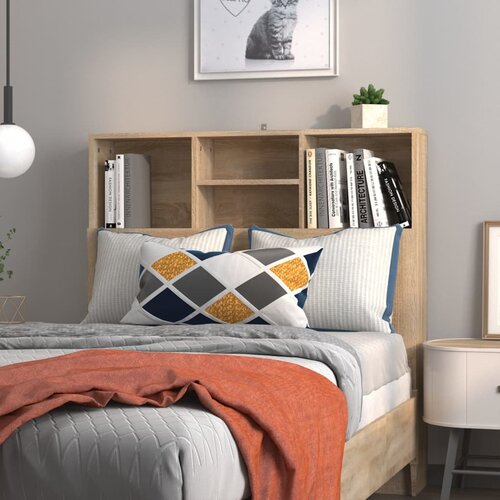 vidaXL Vzglavna omarica sonoma hrast 100x19x103,5 cm Cene