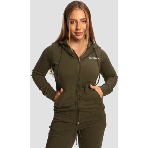 GymBeam Women&amp;lsquo;s limitless zip up hoodie espresso Slike
