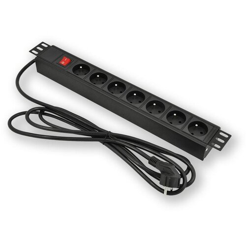 LAN-TEC PD.0704.001 - 19" panel za napajanje, 1U, 7 x 230 V Cijene