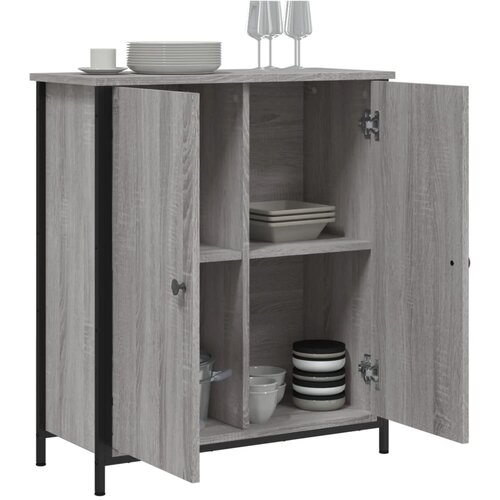  Komoda boja hrasta sonome 70 x 30 x 80 cm od konstruiranog drva Siva Slike