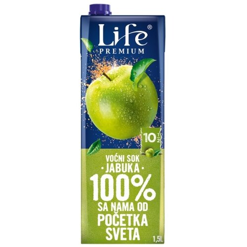 Nectar voćni sok life jabuka 100% 1,5l Cene