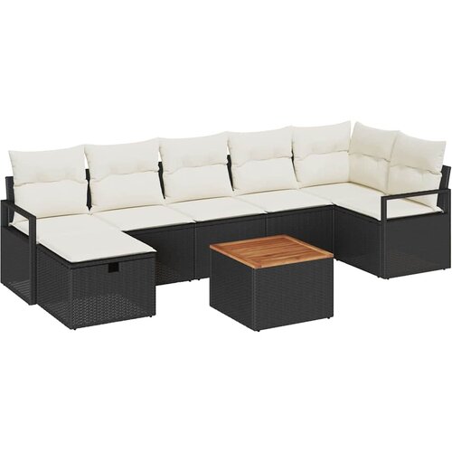  Sjedeća garnitura za vrt 8 kom. poliratan 287 x 122 x 85 cm Slike