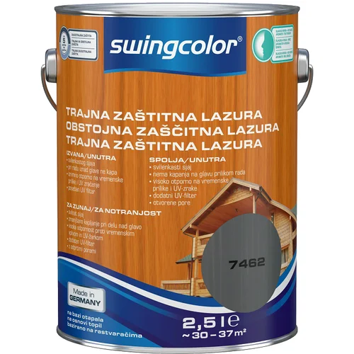 SWINGCOLOR lazura za trajnu zaštitu (Sive boje, 2,5 l)