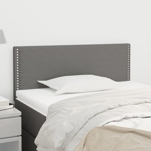 VidaXL uzglavlje tamnosivo 80 x 5 x 78/88 cm od tkanine Slike