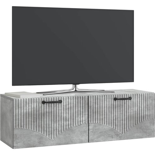  ormar za zid Betonska siva 98 x 31 x 30 cm Konstruirano drvo Slike