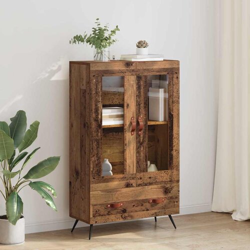 vidaXL Highboard s ladicama Staro drvo 69,5 x 31 x 115 cm Cijene