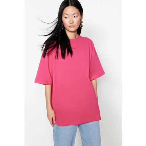 Trendyol T-Shirt - Pink - Oversize