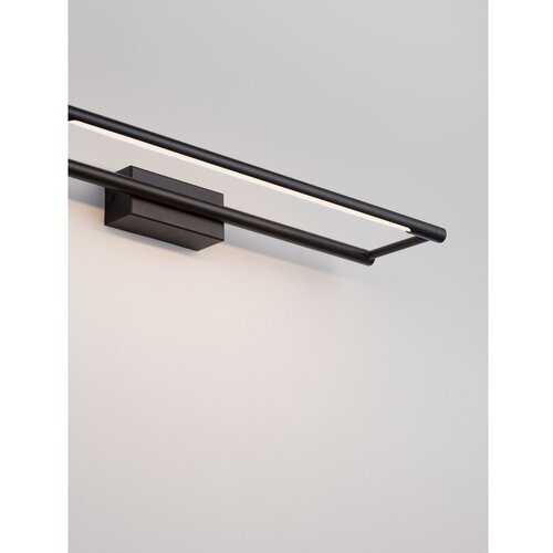 Nova Luce Mat črna jeklena LED stenska svetilka z upogljivo konstrukcijo Olas &amp;ndash; Slike