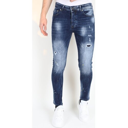 Mario Morato Kavbojke slim 148659976 Modra Cene