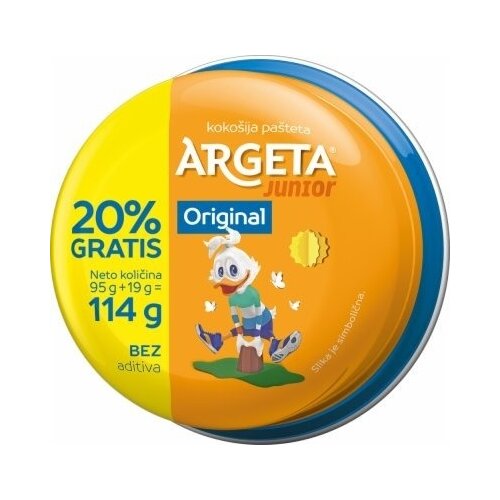 Argeta Pa&amp;scaron;teta junior koko&amp;scaron;ija 114g Slike