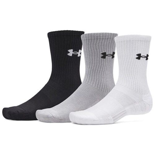 Under Armour čarape Performance Cotton crew, 3 para, crna-siva-bela Cene