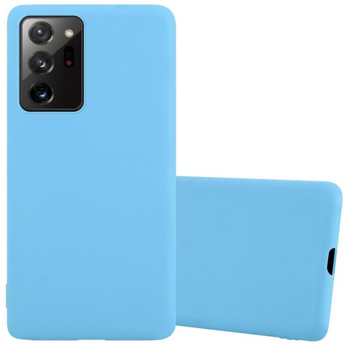 Cadorabo Ohi&amp;scaron;je, združljiv s Samsungom v Candy Blue - Za&amp;scaron;čitni pokrov iz fleksibilnega silikona TPU, (20570729) Slike