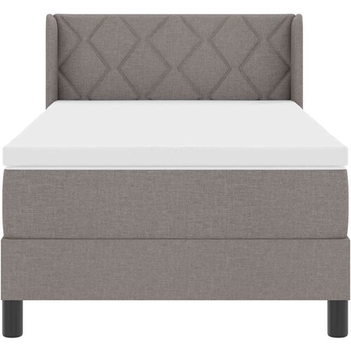  Boxspring krevet s madracem s madracem Sivo-smeđa 90 x 190 cm Slike