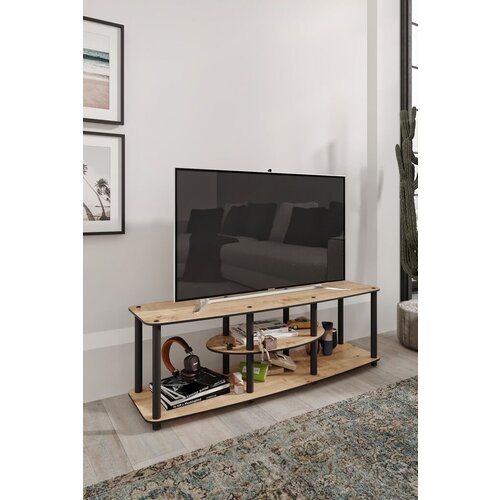 Hanah home tv komoda mesivo, 120x35x38 cm, hrast Cene