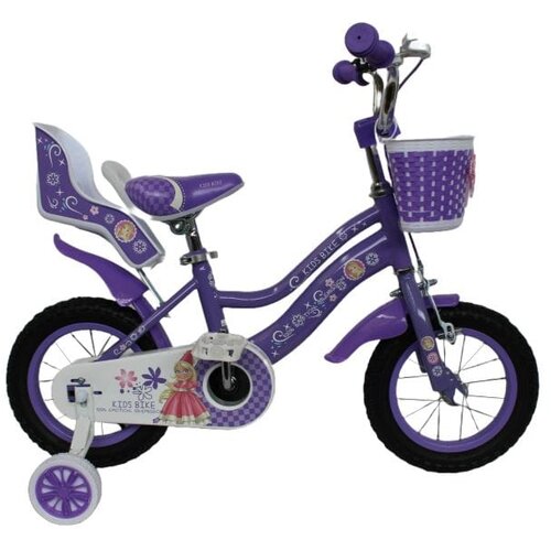 Kids ride Bicikl za djevojčice 26627/CB-4, 12 inch, Ljubičasta Cijene