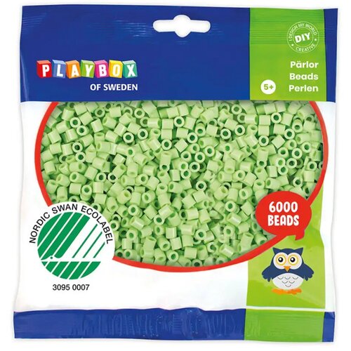 Playbox 5 mm midi likalne perle, 6000 kosov, pastelno zelene barve Cene