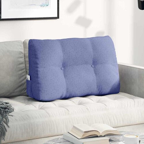 vidaXL Poglavni vzglavnik Jeans modra 80 x 24 x 50 cm blago Cene