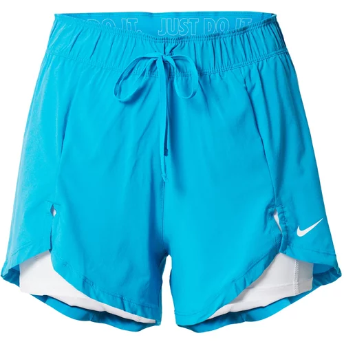 Nike Športne hlače azur / bela