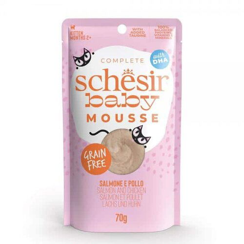 Schesir Baby Cat Mousse - Piletina I Losos - 70 g Cene