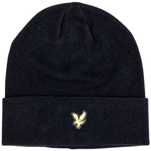 Lyle &amp;amp; Scott Kape Cotton Merino Beanie HE2313A Črna Slike