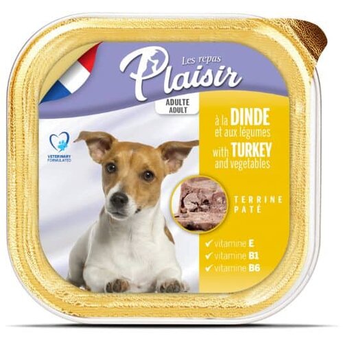 Plaisir pašteta za pse-ćuretina 150 g Slike