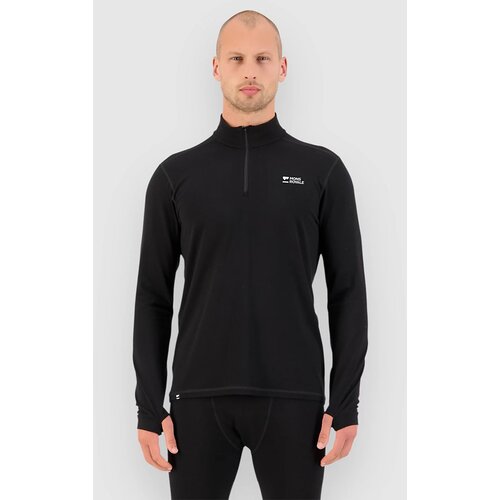 Mons Royale Cascade Merino 1/4 Zip Funkcijska majica black Cene