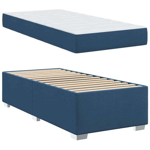  Okvir za krevet Plava 100 x 200 cm tkanina Slike