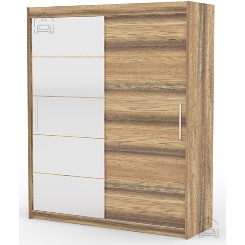 ADRK Furniture Garderobna omara z drsnimi vrati Esti - 180 cm - murano Cene