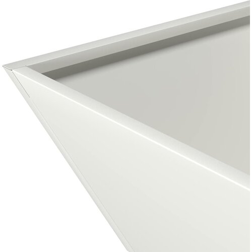  Vrtna saksija 5 pcs Bijelo 40 x 40 x 15 cm Čelična vrata Slike