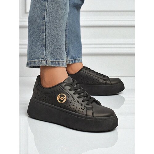 Resti Women's Perseida platform sneakers black eco-leather Cene