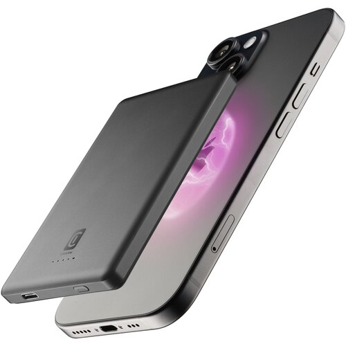 Cellular Line LITE MagSafe 5000 siva prenosna baterija, (21306307) Cene