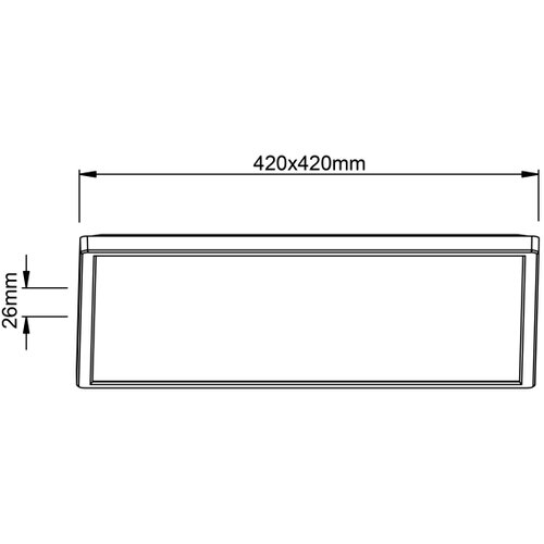 Brilliant LED plafonsko svetlo MILTON LED/24W/230V 42x42 cm bela Slike
